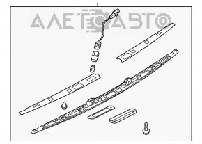 Iluminarea numărului de la ușa portbagajului Subaru B9 Tribeca