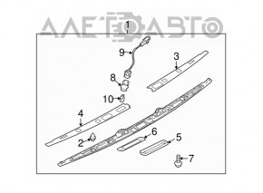 Iluminarea numărului de la ușa portbagajului Subaru B9 Tribeca