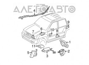 Шлейф руля Lexus GX470 03-09