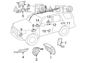 Cablu de directie pentru Lexus RX350 10-12 dorest nou original OEM