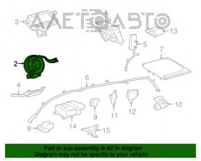 Шлейф руля Toyota Sienna 11-18 с датчиком угла