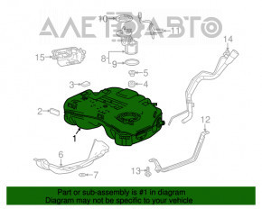 Rezervorul de combustibil GMC Terrain 18-21 LYX, LTG FWD