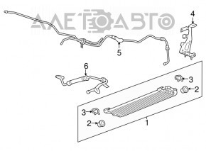 Teava radiatorului de racire a uleiului pentru Chevrolet Camaro 16- 6.2.