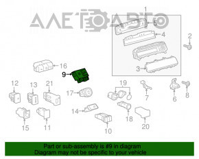 Butonul de avertizare de urgență Toyota Prius V 12-17