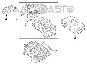 Capacul cutiei de siguranțe sub capotă Chevrolet Volt 16-