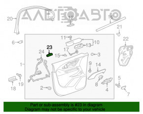 Butoanele de memorie a scaunului din față stânga al Cadillac ATS 13-