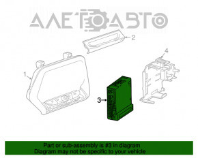 Blocul de radio prin satelit Chevrolet Volt 16-