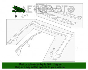 Capota pliabilă stânga a Chevrolet Camaro 16 - cabriolet.