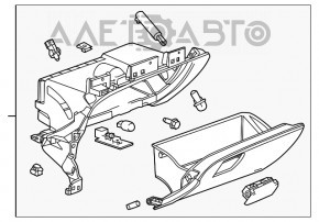 Перчаточный ящик, бардачок Chevrolet Impala 14-20 черный