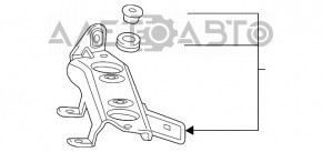 Suportul radiatorului lateral dreapta sus pentru Chevrolet Camaro 16- 6.2