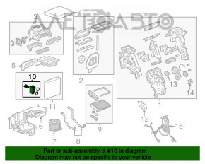 Ventilatorul de încălzire a aerului condiționat al GMC Terrain 18-