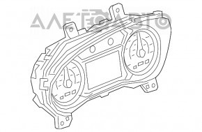 Щиток приборов Chevrolet Equinox 18-22 LYX цветной дисплей