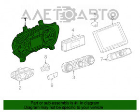 Щиток приборов Chevrolet Equinox 18-22 LYX цветной дисплей