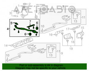 Приемная труба с катализатором Chevrolet Impala 14-20 2.5