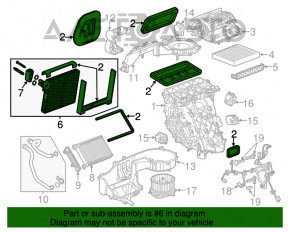 Испаритель Chevrolet Impala 14-20