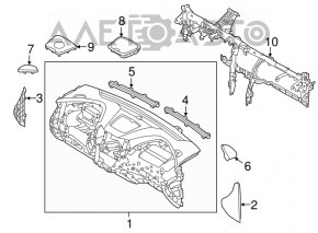 Tubul de subtorpilare pentru Hyundai Santa FE Sport 17-18, cu întărire.