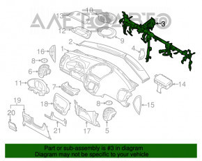 Tubul de subtorpilor pentru întărirea Kia Soul 14-19 este ruginit.