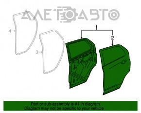 Дверь в сборе задняя левая Chevrolet Equinox 18-