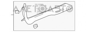 Накладка порога передняя правая Chevrolet Malibu 16- серая, потёрта