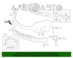 Capacul carligului de tractare din fata bara de protectie pentru Chevrolet Equinox 18-21