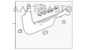 Capac prag fata stanga Chevrolet Equinox 18-21 negru