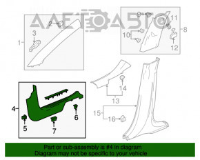 Capac prag fata stanga Chevrolet Equinox 18-21 negru