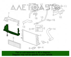 Deflectorul radiatorului de jos pentru Chevrolet Volt 16-