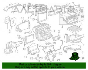 Motorul ventilatorului de încălzire pentru Chevrolet Malibu 16-18