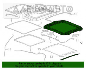 Mecanismul de deschidere a portbagajului pentru Chevrolet Impala 14-20