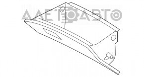 Перчаточный ящик, бардачок Hyundai Sonata 11-15 черный