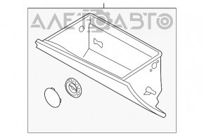 Перчаточный ящик, бардачок Kia Forte 4d 17-18 рест черн