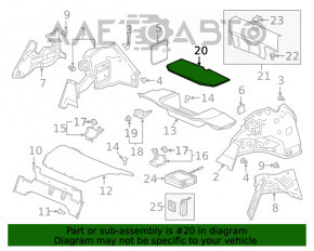 Capacitatea portbagajului Honda Clarity 18-21 SUA