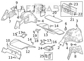 Capacitatea portbagajului Honda Clarity 18-21 SUA