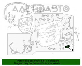 Управление стеклоподъемником передним правым Chevrolet Equinox 18-