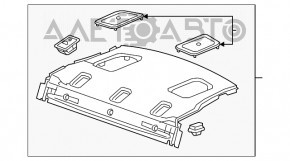 Raftul din spate pentru Chevrolet Impala 14-20, gri.