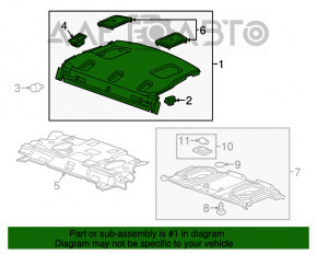 Raftul din spate pentru Chevrolet Impala 14-20, gri.