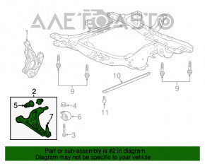 Maneta inferioară frontală stângă Chevrolet Equinox 18-22