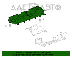 Protecția podelei Chevrolet Equinox 18-20 LYX FWD