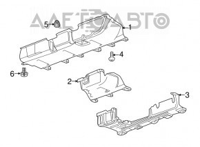 Protecția podelei Chevrolet Equinox 18-20 LYX FWD