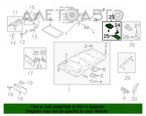 Iluminarea scaunelor din spate ale Subaru B10 Tribeca