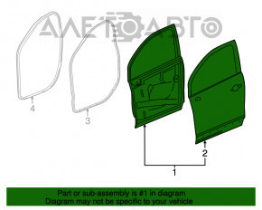 Дверь в сборе передняя левая Chevrolet Equinox 18-