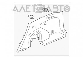 Обшивка арки правая Honda CRV 12-16 чер