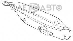 Capacul portbagajului Honda Civic X FC 16-21 4d negru.