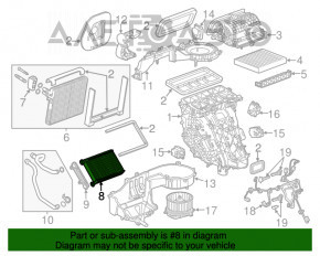 Радиатор отопителя печки Chevrolet Impala 14-20