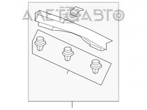 Накладка проема багажника Honda CRV 12-16 беж