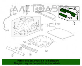 Capac portbagaj Honda CRV 17-22 negru, zgârieturi