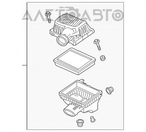 Корпус воздушного фильтра Chevrolet Equinox 18-22 LYX