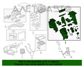 Печка в сборе Chevrolet Equinox 18- под manual управление