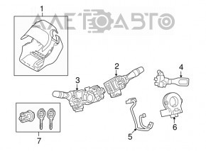 Подрулевой переключатель правый Lexus IS200 IS300 99-05