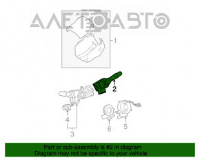 Подрулевой переключатель правый Lexus ES350 07-12